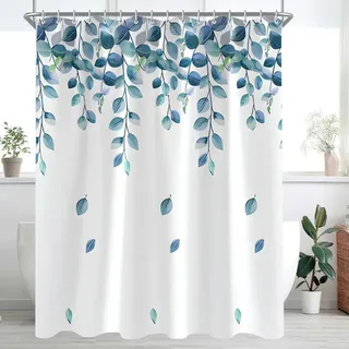 luxuskollektion Duschvorhang 300 x 200 cm Grün Blätter Pflanze