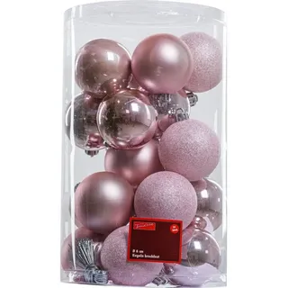 Trendline Christbaumkugeln 25 Kugeln Ø 6 cm Rosa Weihnachtskugeln Weihnachten