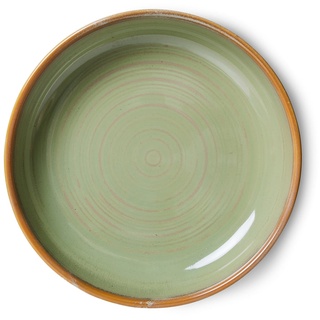 HKliving - Chef Ceramics tiefer Teller, Ø 21,5 cm, moss green
