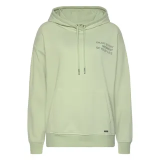 Buffalo Hoodie mit Statement Druck Grün 40/42