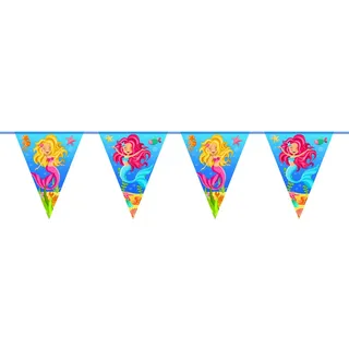Folat 65217 - Geburtstag & Party - Wimpelkette Meerjungfrau, 10 m