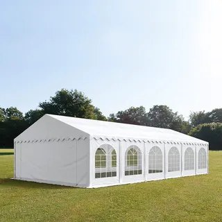 TOOLPORT Partyzelt 6 x 12 m Weiß