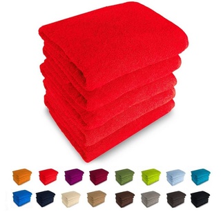 MatratzenL.A.B® Handtuch Set 500 g/m2, 100% Baumwolle, (einzeln verpackt, 1-tlg), zur Auswahl: 30x50 cm, 50x100, 70x140, 50x70, mit Aufhänger, 23 Farben rot