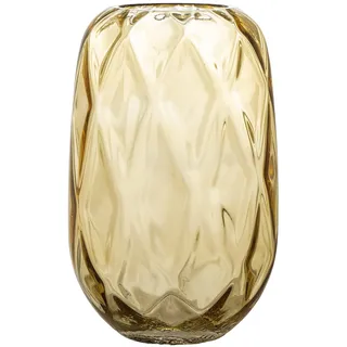 Bloomingville Klarasofie Vase, Gelb, Glas
