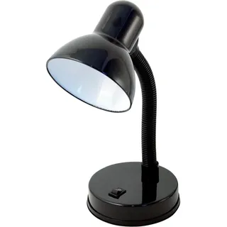 Schwarze Nachttischlampe (leuchtmittel Nicht Enthalten), E27-fassung, Led-kompatibel, Flexibler Arm Mit Kabel Und Schalter. Aus Metall Gefertigt. Geeignet Für Kinderzimmer, Büros, Nachttische Und Mehr