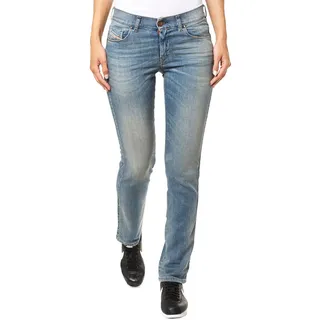 DIESEL JEANS DAMEN HOSE SLIM STRAIGHT FIT SANDY 0675D DUNKELBLAU BLUE WOMEN - 26W / 32L