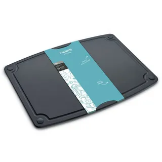 KUPPELS NERO Schneidebrett Holzfaser 1-tlg. 44 x 32,5 cm Schwarz