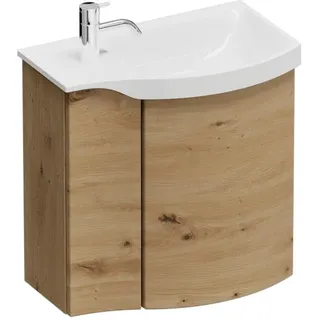 burgbad Sinea 3.0 Mineralguss-Waschtisch mit Unterschrank, 52 cm, Badmöbel,