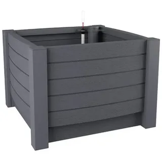VidaAtHome.de Pflanzkübel AQUARI Pflanzkasten 50 x 50 x 35 cm mit Bewässerungssystem Dunkelgrau grau