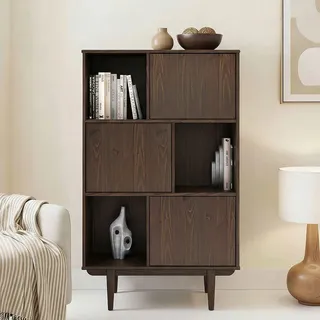 Idimex Highboard Simona 95 x 139 x 37 cm Nussbaum / Braun