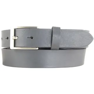 BELTINGER Ledergürtel Gürtel aus Vollrindleder 3 cm - Anzug-Gürtel für Damen Herren 30mm - C (1-St) grau|silberfarben 120 cm (Gesamtlänge 135 cm)