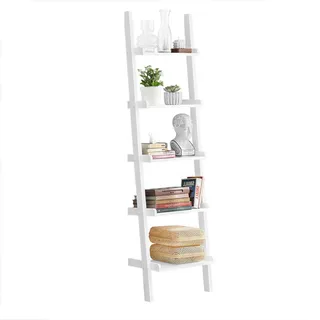 SoBuy Leiterregal 56 x 32,5 x 189 cm Weiß