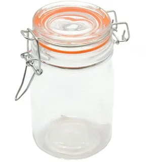 Spetebo Einmachglas 250 ml mit Bügelverschluss und Glasdeckel | Draht Bügelglas, Vorratsglas, Einweckglas, Dessert Glas mit Deckel klein