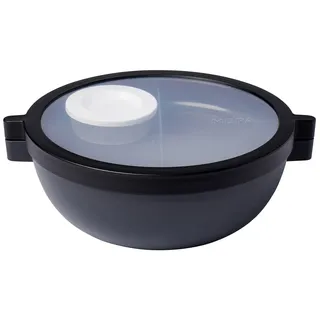 MEPAL Bento Lunchbowl VITA runde Lunchbox 1,5 Liter nordic black