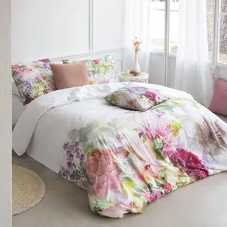 ETHERE MAISON Bettbezug Peony für Betten mit 150 cm - 240 x 220 cm, Baumwolle, Fadendichte 200, Verschluss mit Druckknöpfen.