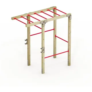 Wickey Fit Base 425 - Outdoor Fitnessstudio, Gym für Zuhause, Klettern und Sport für Jugendliche und Erwachsene im Garten mit Klimmzugstange