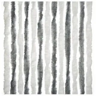 Arisol Chenille Tür Flauschvorhang für Zelt Balkon 56x175cm grau/weiß