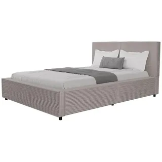 Juskys Polsterbett Salerno 140 x 200 cm Taupe