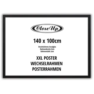 Close Up Bilderrahmen schwarz 100x140 cm 3er Set