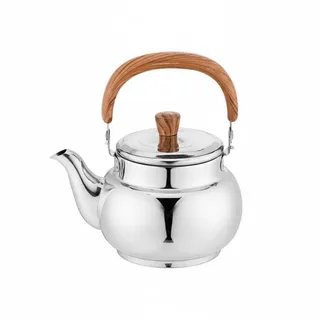 predolo Edelstahl Wasserkessel rostfrei Edelstahl Teekessel schnelles Aufheizen Herdkessel für Outdoor, Camping, Silber, 1.0L