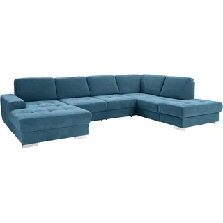 sit&more Wohnlandschaft Mikrofaser 3-Sitzer Blau
