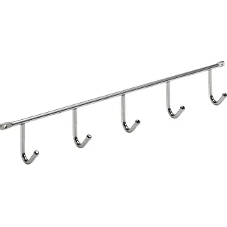 Hettich Garderobenleiste 5 Haken 52 x 350 x 35 mm Verchromt