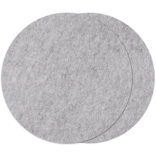 Filz-Tischset, grau, 40 cm Ø, 2 Stück