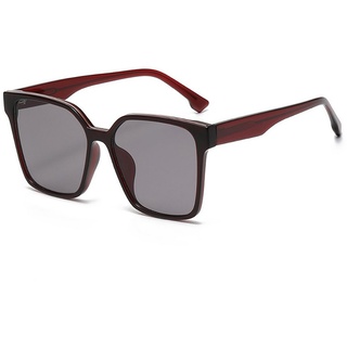 AquaBreeze Sonnenbrille Damen-Sonnenbrille breitem Rahmen, schwarz – extra groß, quadratisch rot