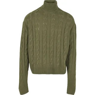 URBAN CLASSICS Boxy Rollkragenpullover Tini Olive M