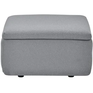 GROVA Outdoor Lounge Hocker Modul Zinc Mit Bodenplatte, Füßen und Schutzhülle