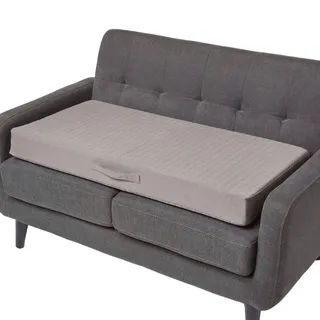 Homescapes Sofa-Auflage 100 x 50 cm Grau