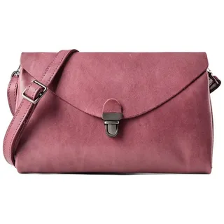 Harold's Fold Umhängetasche Leder Lila/Rot