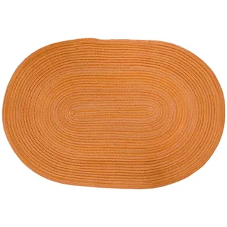 PICHLER Platzset Tischset 12er Set Samba Oval 048/033 mandarin, (Spar-Set, 12-St., 12 Platzdecken), Platzset Tischset Esszimmer Küche orange