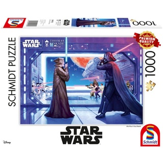 Schmidt Spiele Puzzle Thomas Kinkade Studios: Star Wars - Obi Wan's letzter Kampf, 1000 Puzzleteile
