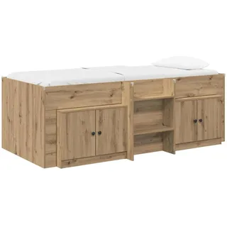 vidaXL Loft Bettgestell 3 Stk. Artisan-Eiche