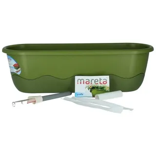 Plastia Blumenkasten Mareta 60 x 20 x 17 cm hellgrün/dunkelgrün
