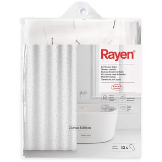 Rayen Duschvorhang 180 x 200 cm weiß