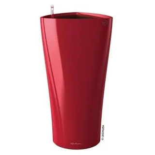 Lechuza Übertopf DELTA Premium 30 rot hochglanz, Ø 30 x H 56 cm, Kunststoff, Erdbewässerungssystem