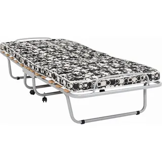 Boxxx Klappbett, Schwarz, Weiß, Alu, Metall, H2, Höhe ca. 8 cm, 80x190 cm, Schlafzimmer, Betten, Klappbetten
