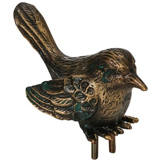 Dehner Bronze-Vogel für Granit-Vogeltränke, ca. B10/H5/T4 cm