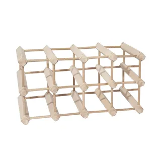 Wellhome Weinregal 12 Flaschen Buche 0 x 0 x 0 cm Beige