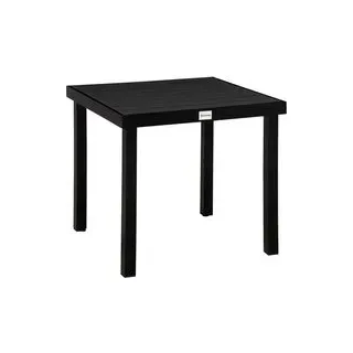 Outsunny Gartentisch schwarz Aluminium B/H/L: ca. 80x74x80 cm - schwarz