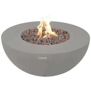 ELEMENTI Feuerstelle, Grau, Stein, 87x37x87 cm, CE, Freizeit, Campingzubehör, Feuerschalen