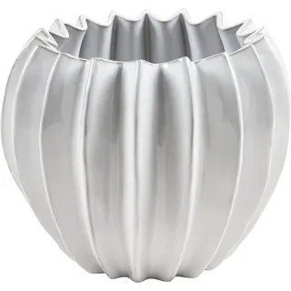 Wikholm form Design Pflanzgefäß / Blumentopf Keramik weiß ⌀ 15 x H 18 cm (1 Stück)
