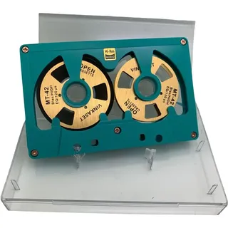 Uxsjakjsd Tonbandkassette, Doppelseitig, Metall, 50 Minuten, Leeres Tonband, Hohlgehäuse für Aufnahmen