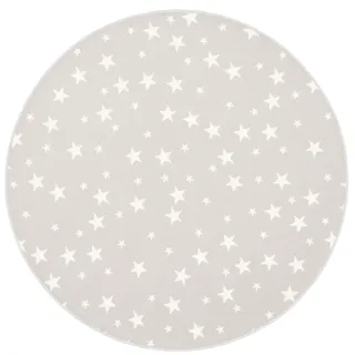 Snapstyle Sterne Kinderteppich 133 x 133 cm Grau