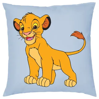 Blondie & Brownie Dekokissen Kissen Simba Löwe Film Kino TV Kinder Jungen Mädchen, in vielen Farben blau