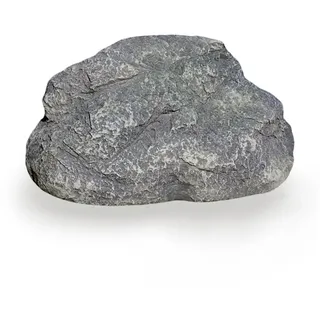 Arnusa Gartenfigur Kunstfelsen Abdeckfelsen Trafohaus 45x31cm Abdeckung Findling, (1 St), Gartenstein Teichdekoration 45 cm, Tiefe 31cm, Höhe 23 cm grau