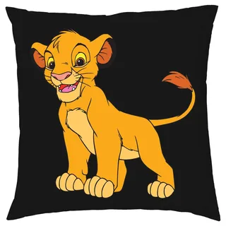 Blondie & Brownie Dekokissen Kissen Simba Löwe Film Kino TV Kinder Jungen Mädchen, in vielen Farben schwarz