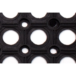 Ringgummimatte  schwarz, 80 x 120 cm